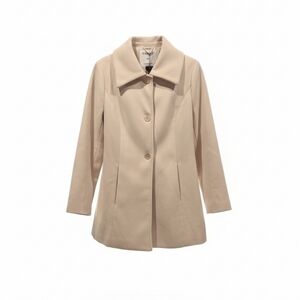 Allegra K Classic Tan Trench Coat